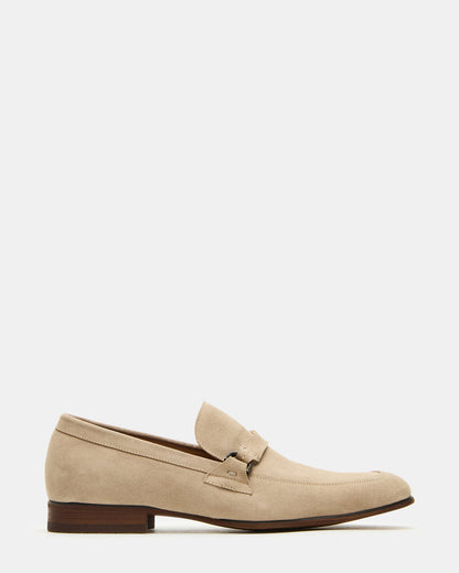 Steve Madden HEROLF Sand Suede Square-Toe Slip-On Men's Loafer