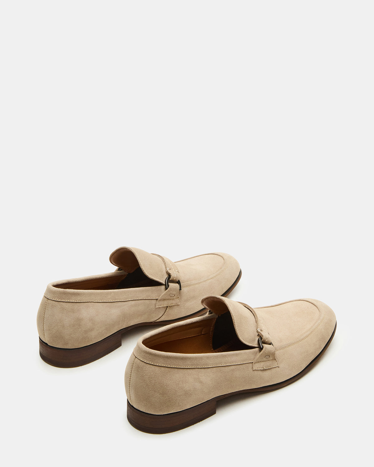 Steve Madden HEROLF Sand Suede Square-Toe Slip-On Men's Loafer