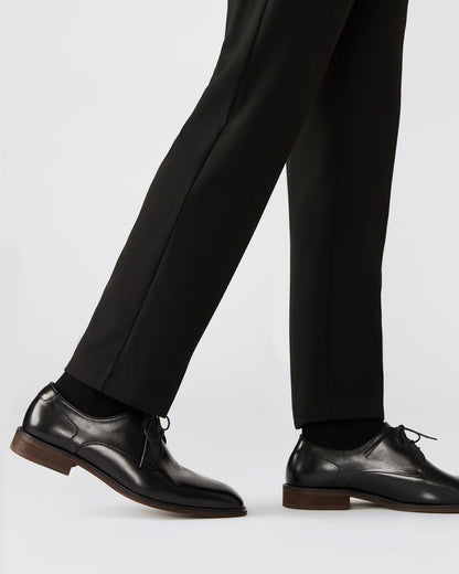 Steve Madden LELAND Black Leather Lace-Up Men's Dress Shoe