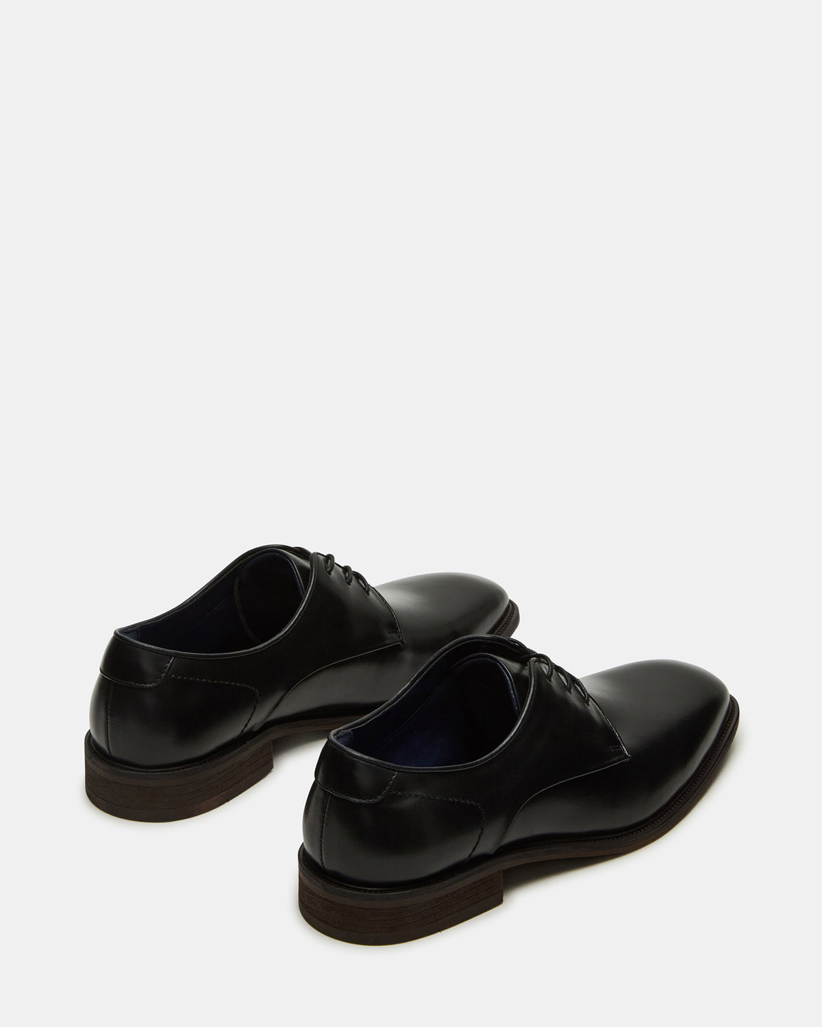 Steve Madden LELAND Black Leather Lace-Up Men's Dress Shoe