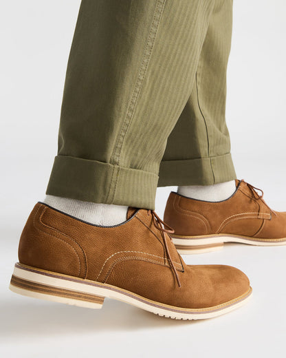 Steve Madden ALVAREZ Tan Nubuck Lace-Up Men's Dress Shoe