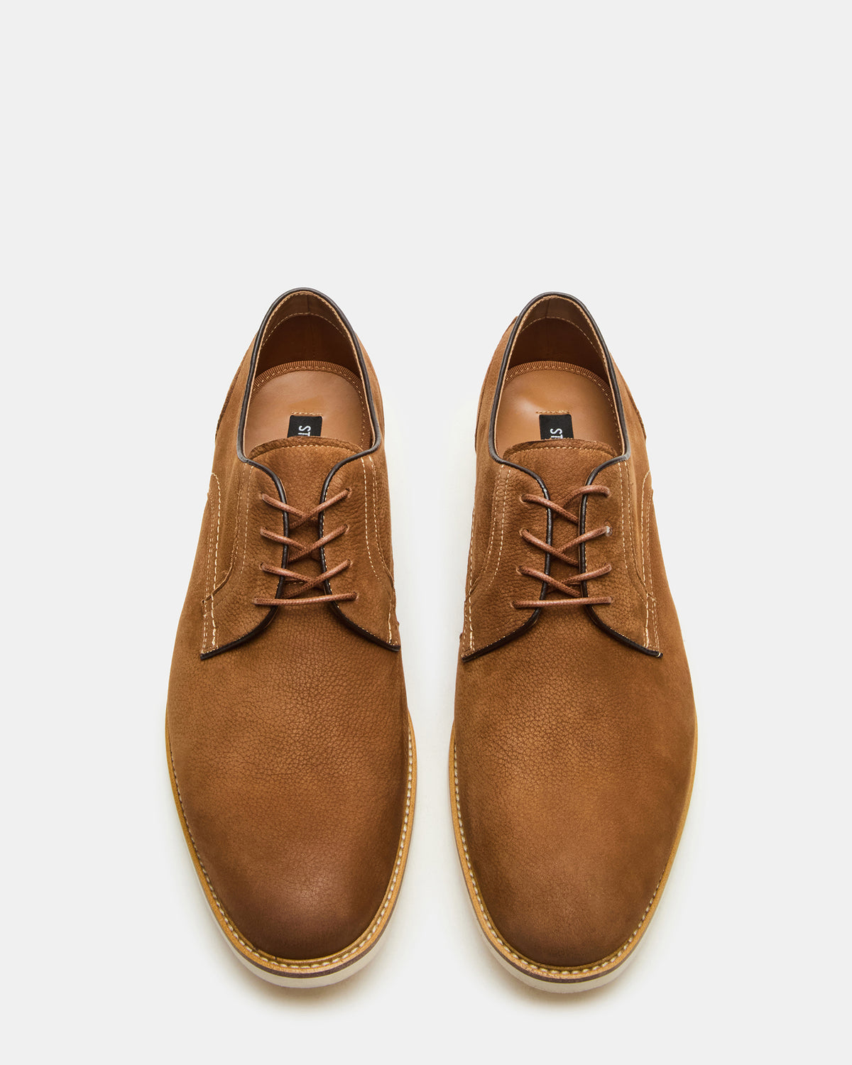 Steve Madden ALVAREZ Tan Nubuck Lace-Up Men's Dress Shoe