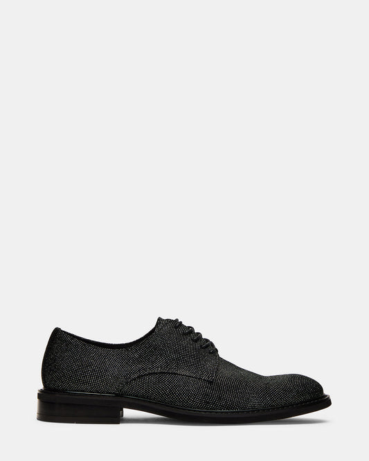 Steve Madden HADAR Silver Lace-Up Oxford Dress Shoe | Men's Dress Shoes