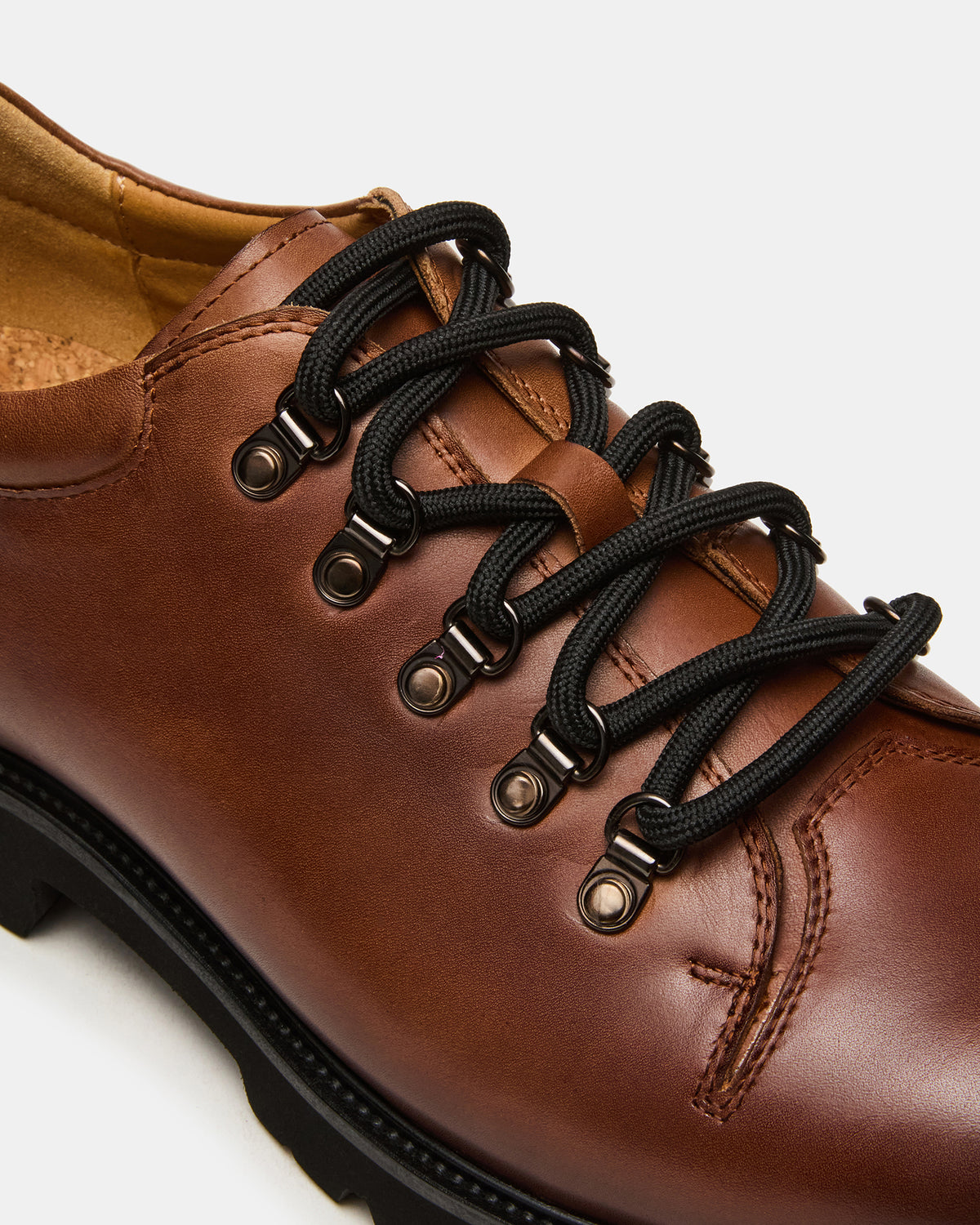 Steve Madden TURBO Dark Tan Lace-Up Dress Shoe