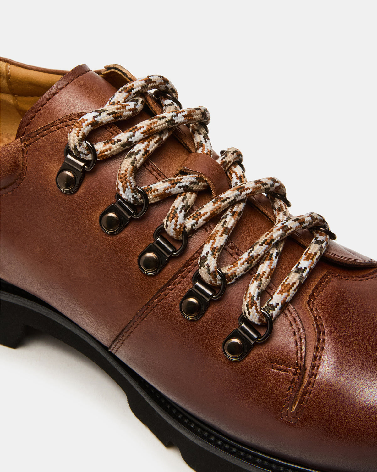Steve Madden TURBO Dark Tan Lace-Up Dress Shoe