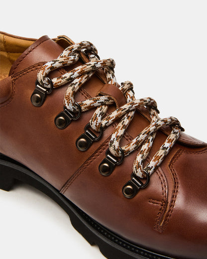 Steve Madden TURBO Dark Tan Lace-Up Dress Shoe