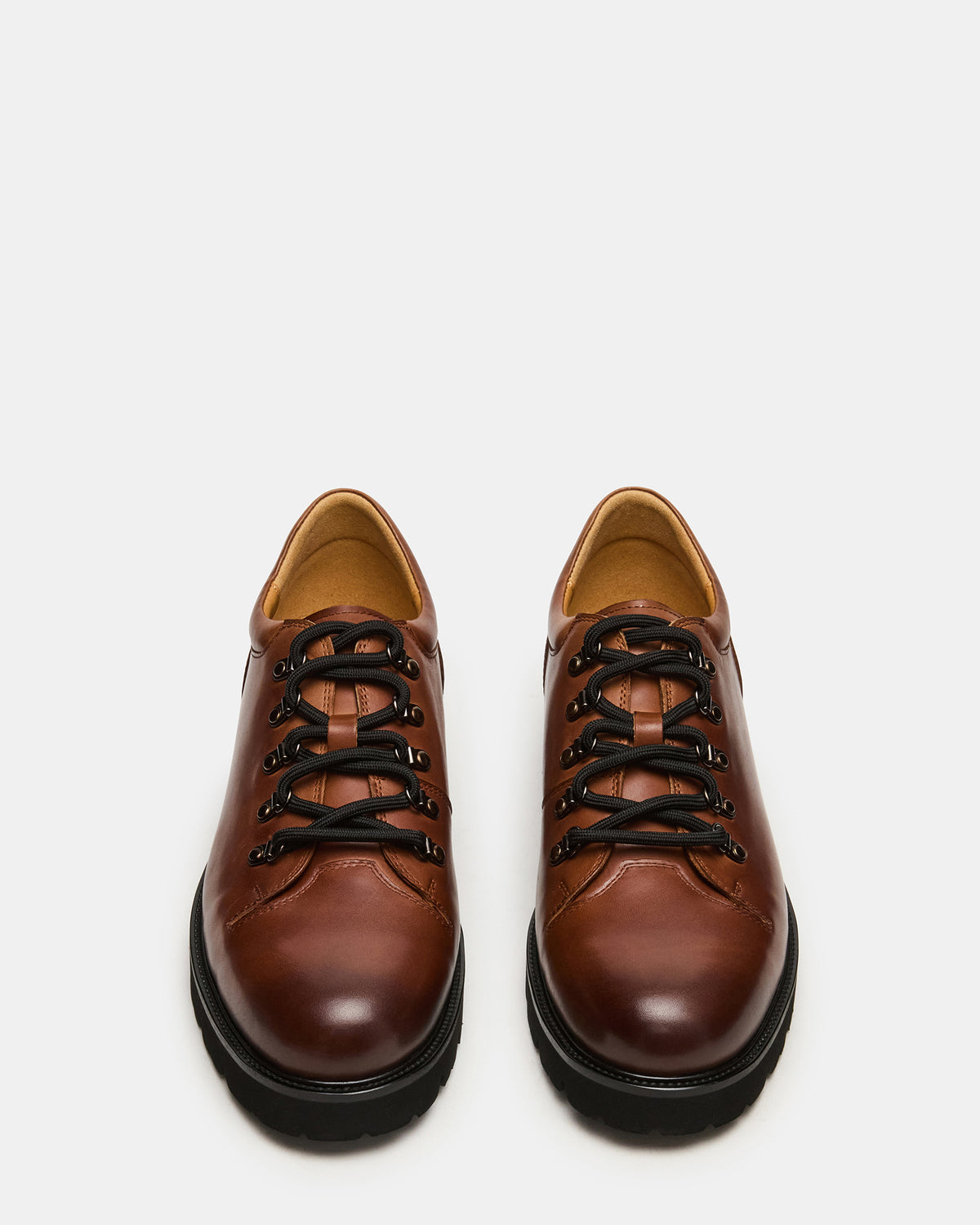 Steve Madden TURBO Dark Tan Lace-Up Dress Shoe
