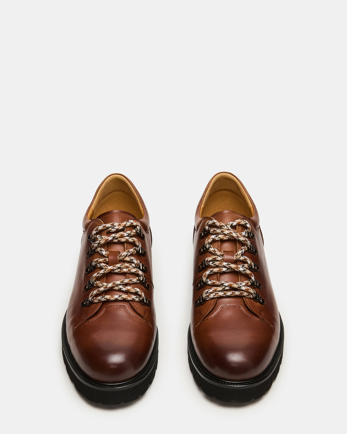 Steve Madden TURBO Dark Tan Lace-Up Dress Shoe