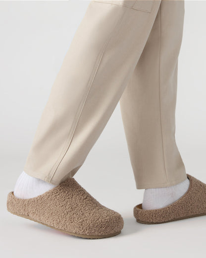 Steve Madden WENDELIN Taupe Faux Shearling Footbed Slip-On Men's Casual Clog