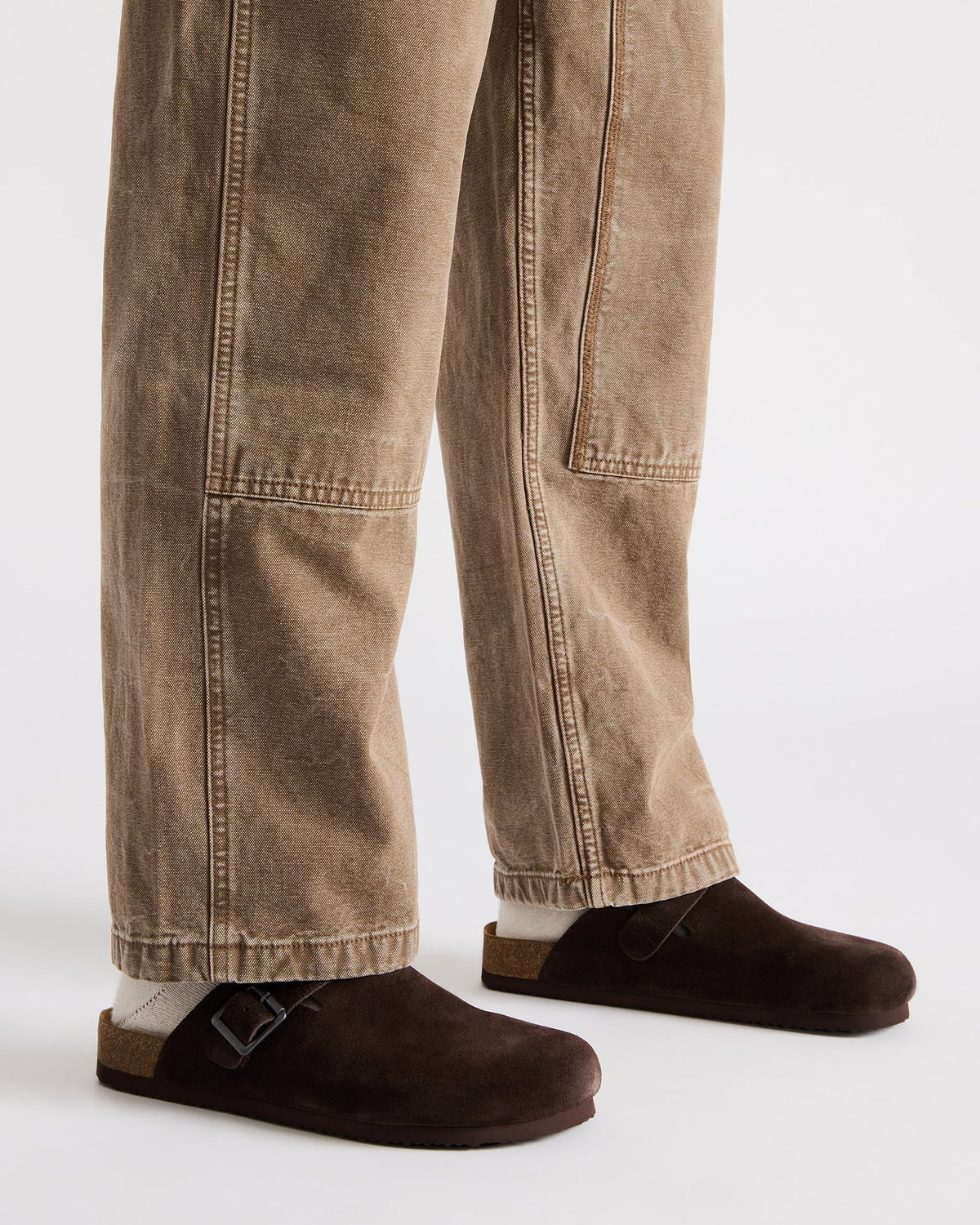 Steve Madden WILDERR Chocolate Brown Suede Slip-On Men's Casual Clog