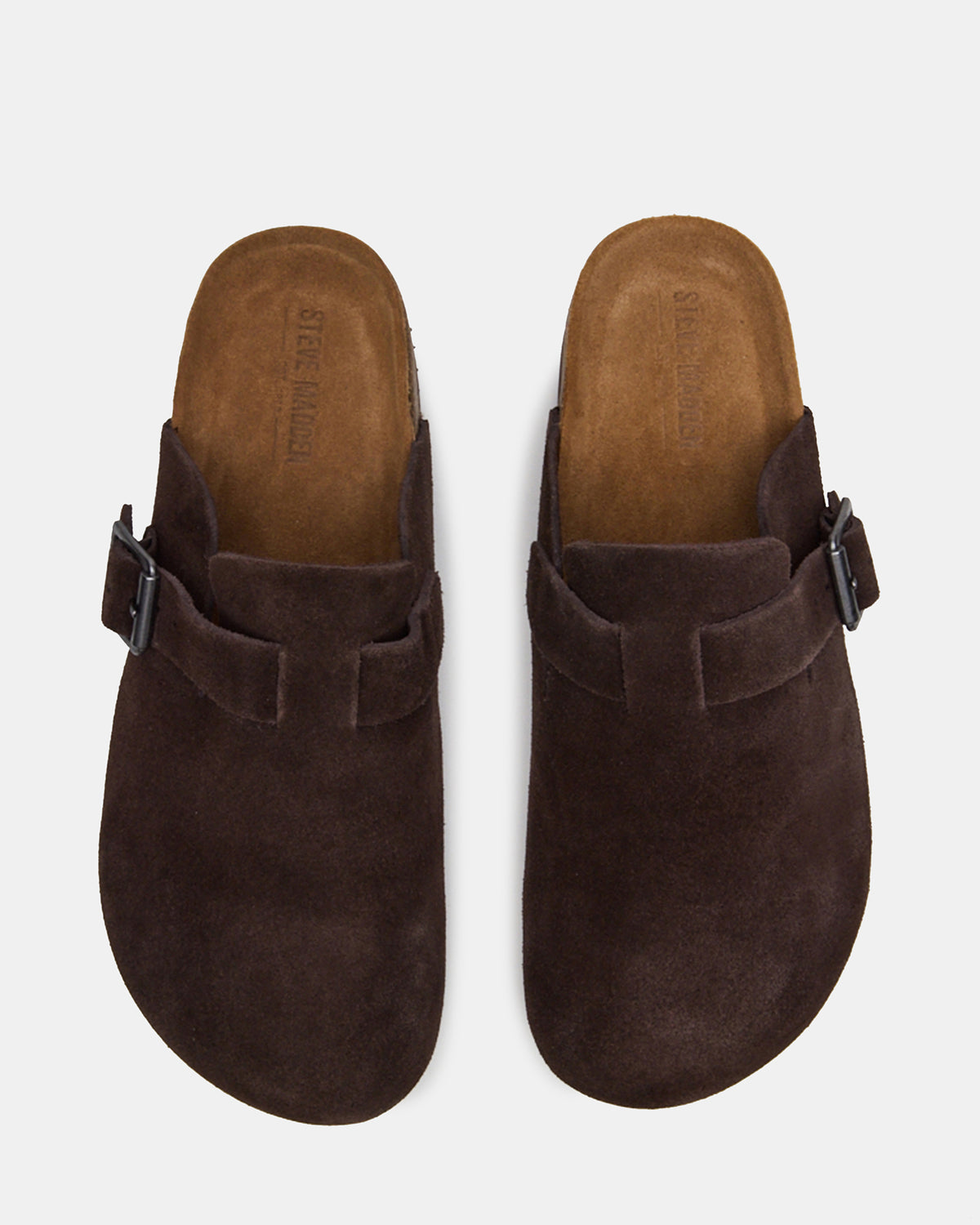 Steve Madden WILDERR Chocolate Brown Suede Slip-On Men's Casual Clog