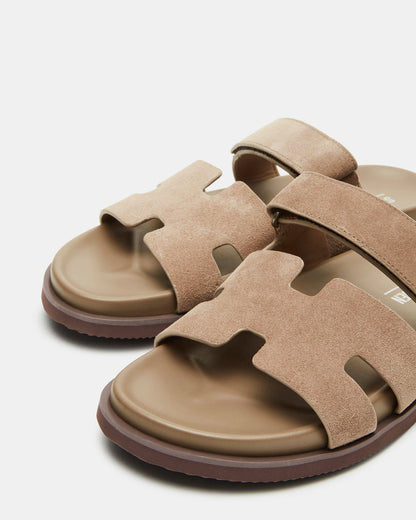 Steve Madden MAIVEN Taupe Suede Men's Fisherman Sandal