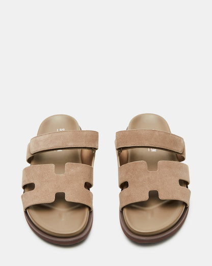 Steve Madden MAIVEN Taupe Suede Men's Fisherman Sandal