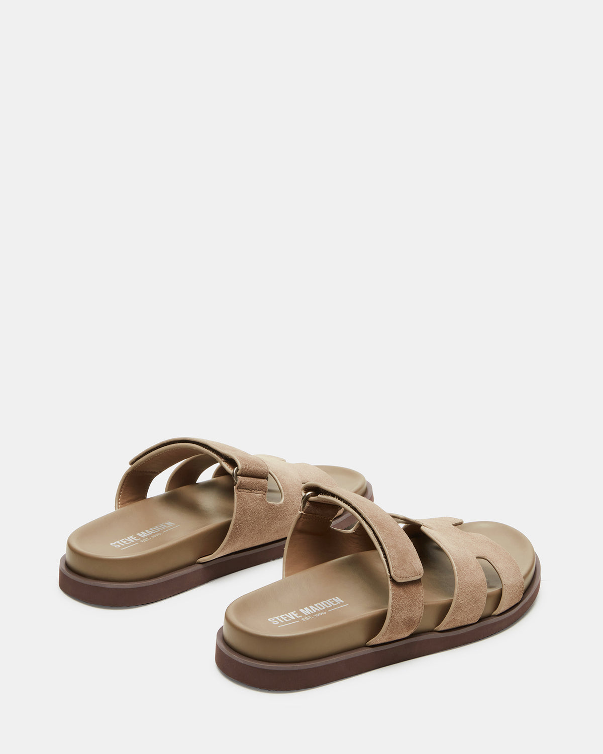 Steve Madden MAIVEN Taupe Suede Men's Fisherman Sandal