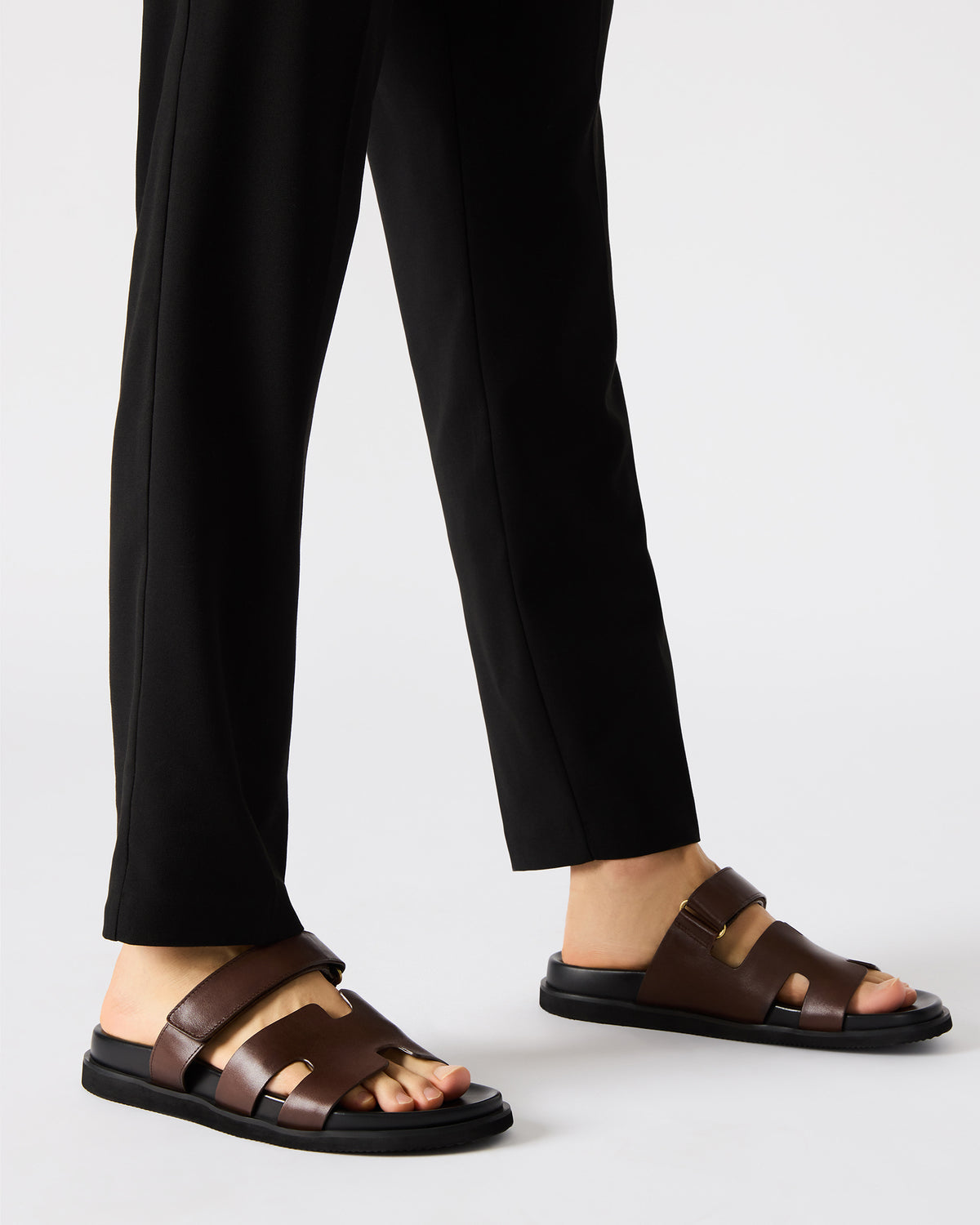Steve Madden MAIVEN Brown Leather Men's Fisherman Sandal