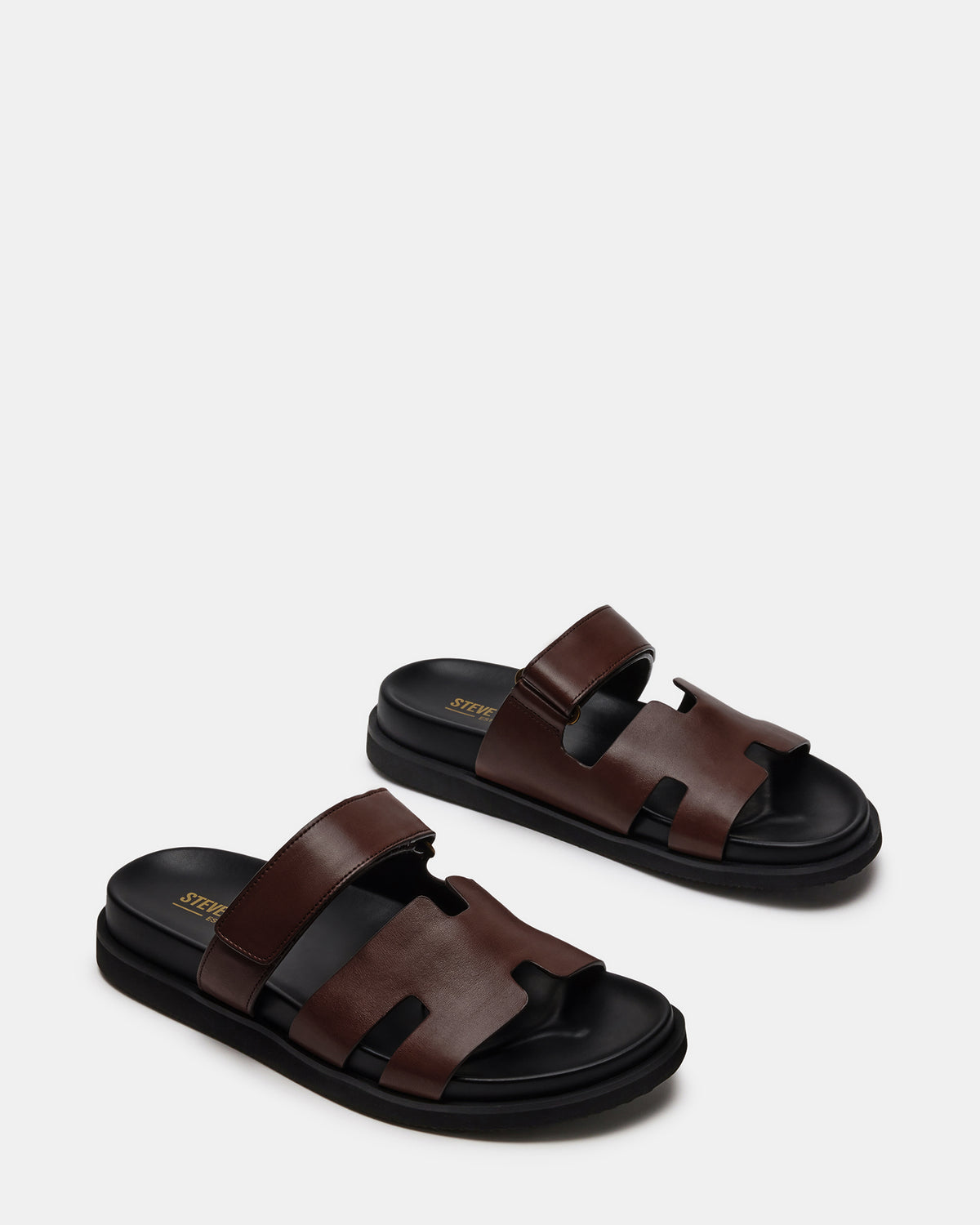 Steve Madden MAIVEN Brown Leather Men's Fisherman Sandal