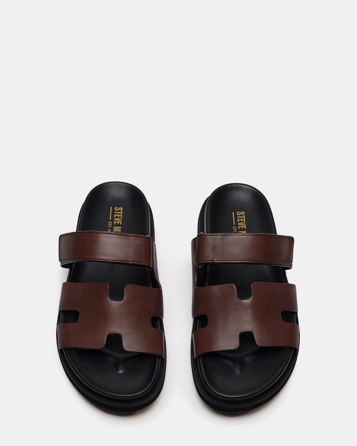 Steve Madden MAIVEN Brown Leather Men's Fisherman Sandal