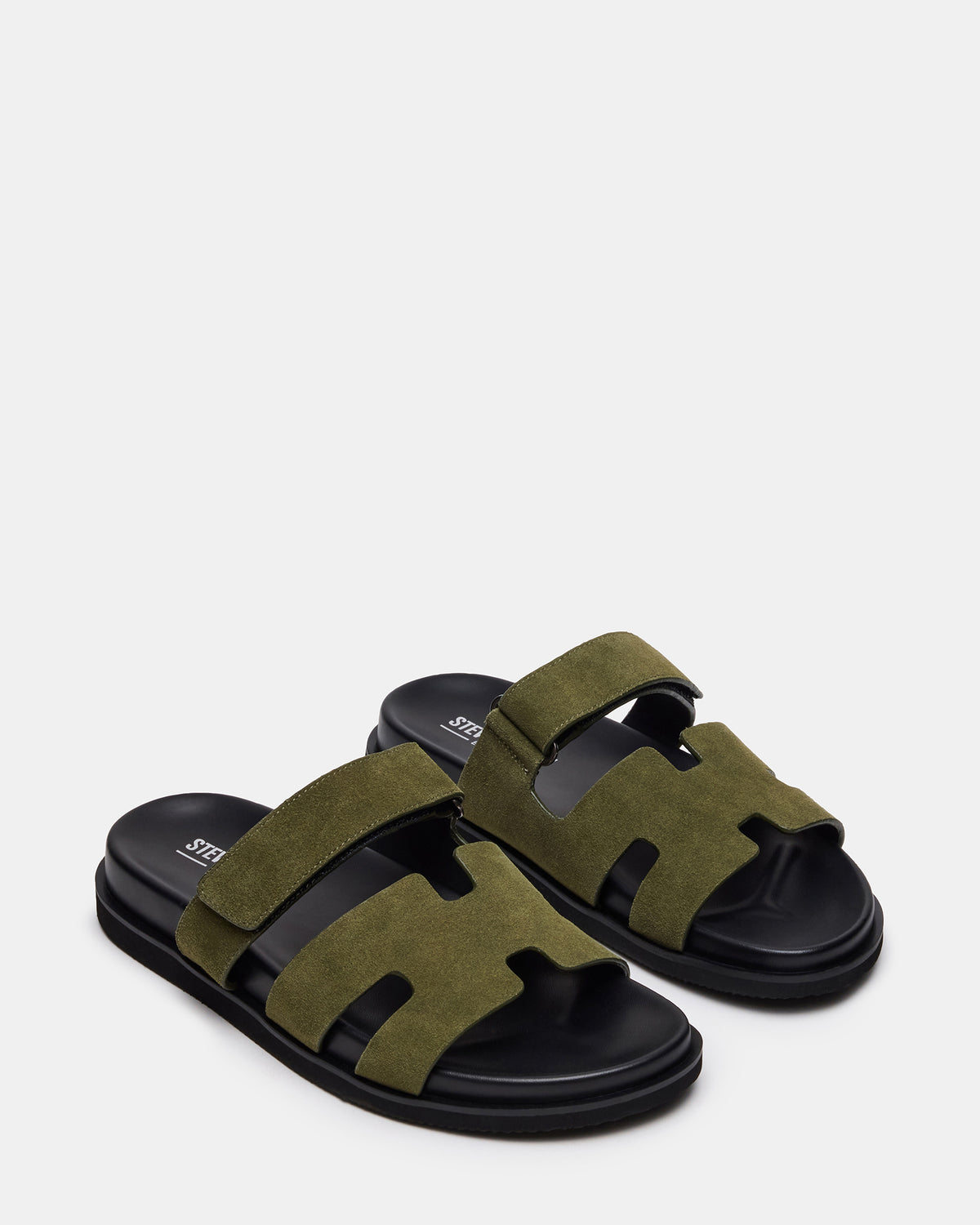 Steve Madden MAIVEN Green Suede Fisherman Men's Sandal