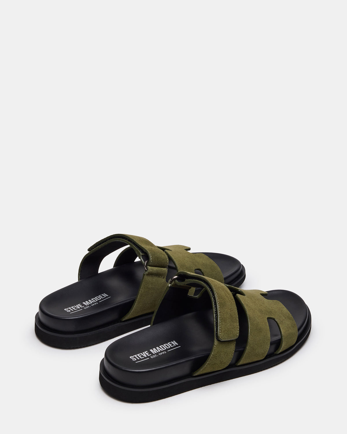 Steve Madden MAIVEN Green Suede Fisherman Men's Sandal