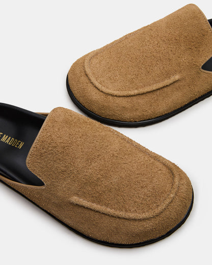 Steve Madden LUCIO Tan Suede Slip-On Men's Casual Clog