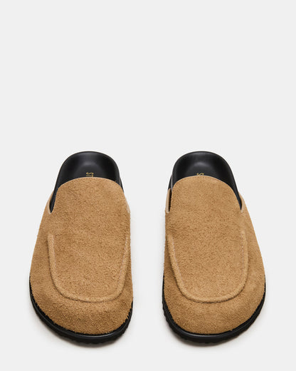 Steve Madden LUCIO Tan Suede Slip-On Men's Casual Clog