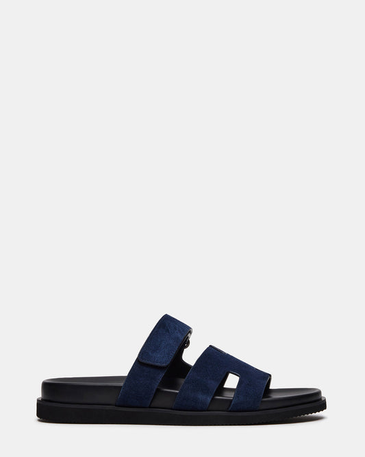 Steve Madden MAIVEN Navy Suede Fisherman Men's Sandal