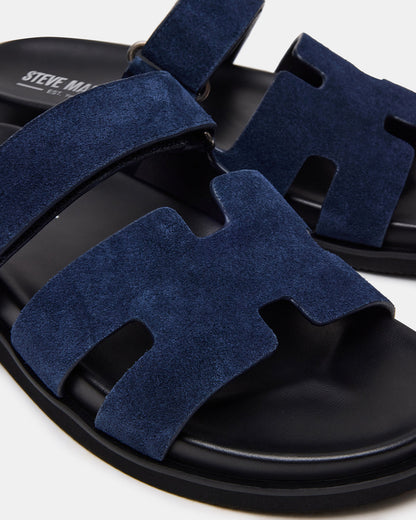 Steve Madden MAIVEN Navy Suede Fisherman Men's Sandal
