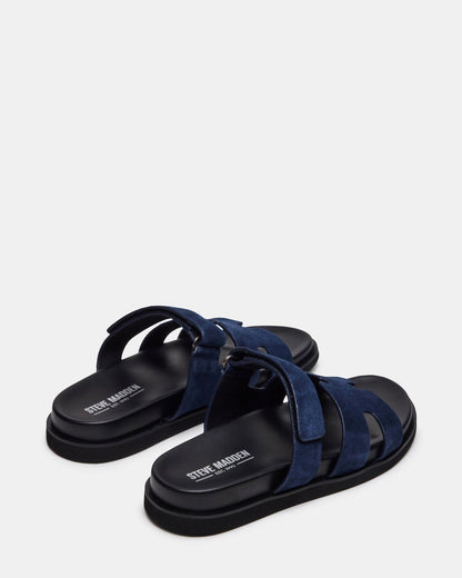 Steve Madden MAIVEN Navy Suede Fisherman Men's Sandal
