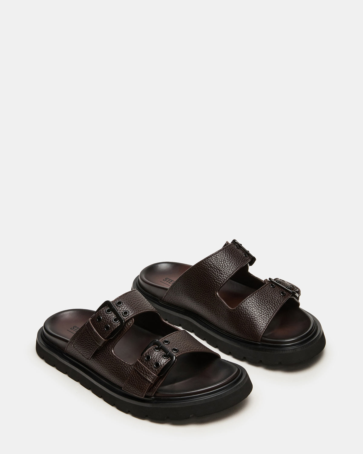 Steve Madden LUXOR Dark Brown Slide Footbed Men's Sandal
