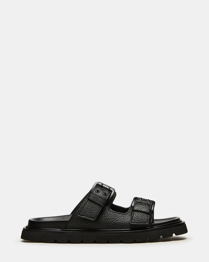 Steve Madden LUXOR Black Slide Footbed Men's Sandal