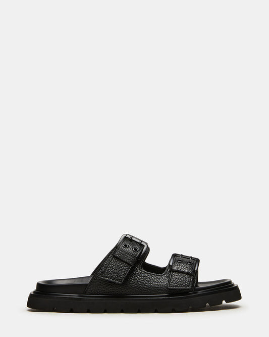 Steve Madden LUXOR Black Slide Footbed Men's Sandal