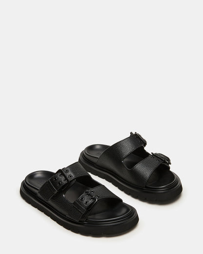 Steve Madden LUXOR Black Slide Footbed Men's Sandal