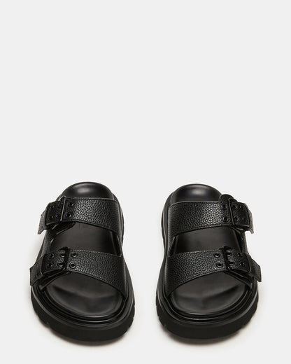 Steve Madden LUXOR Black Slide Footbed Men's Sandal