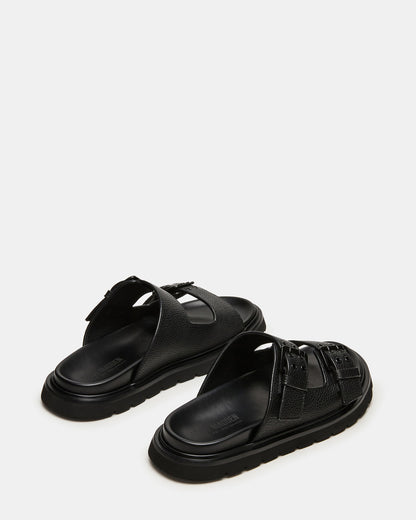 Steve Madden LUXOR Black Slide Footbed Men's Sandal