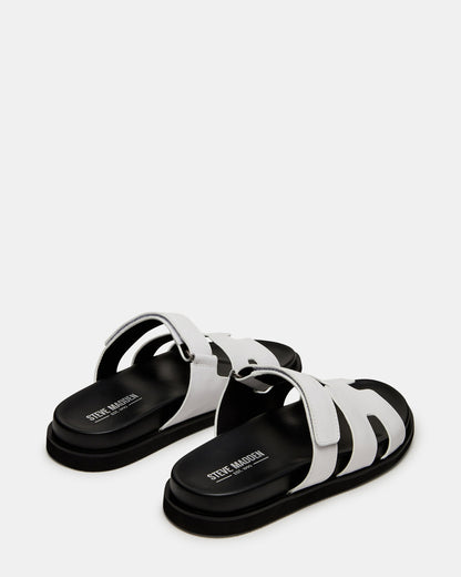 Steve Madden MAIVEN White Fisherman Men's Sandal