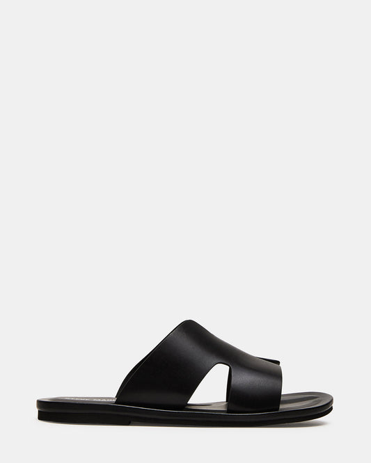 Steve Madden SPLASH Tan Leather Men's Flat Slip-On Sandal
