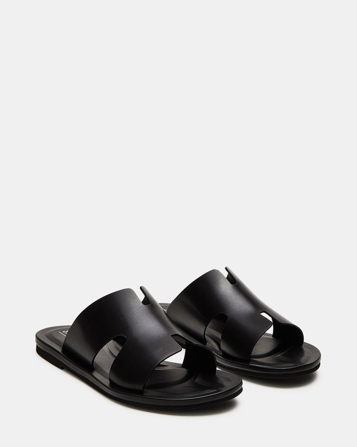 Steve Madden SPLASH Tan Leather Men's Flat Slip-On Sandal