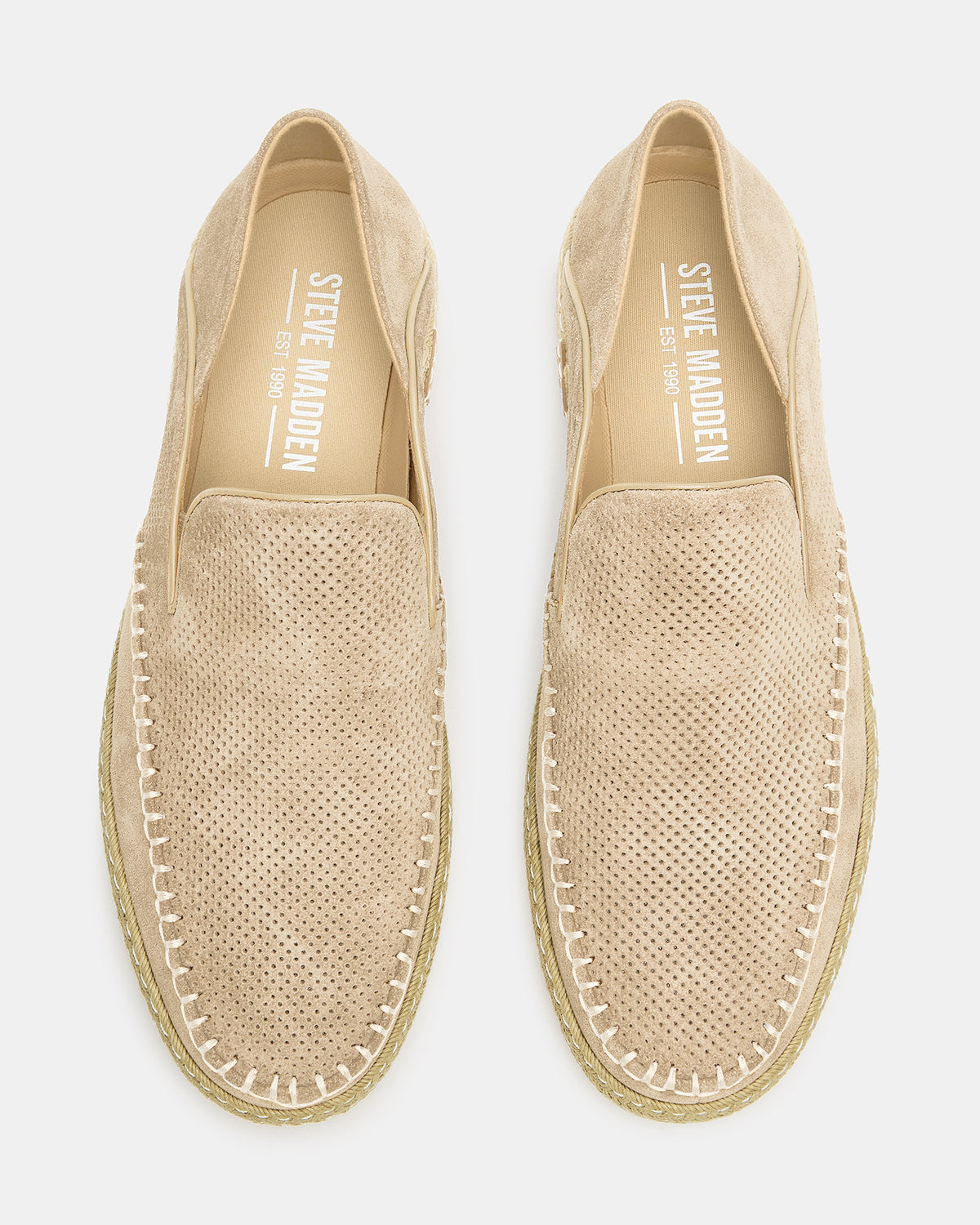 Steve Madden CAYDENN Off-White Slip-On Espadrille Men's Casual Loafer