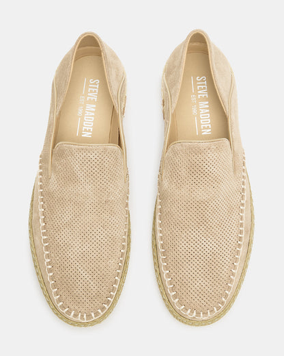 Steve Madden CAYDENN Off-White Slip-On Espadrille Men's Casual Loafer