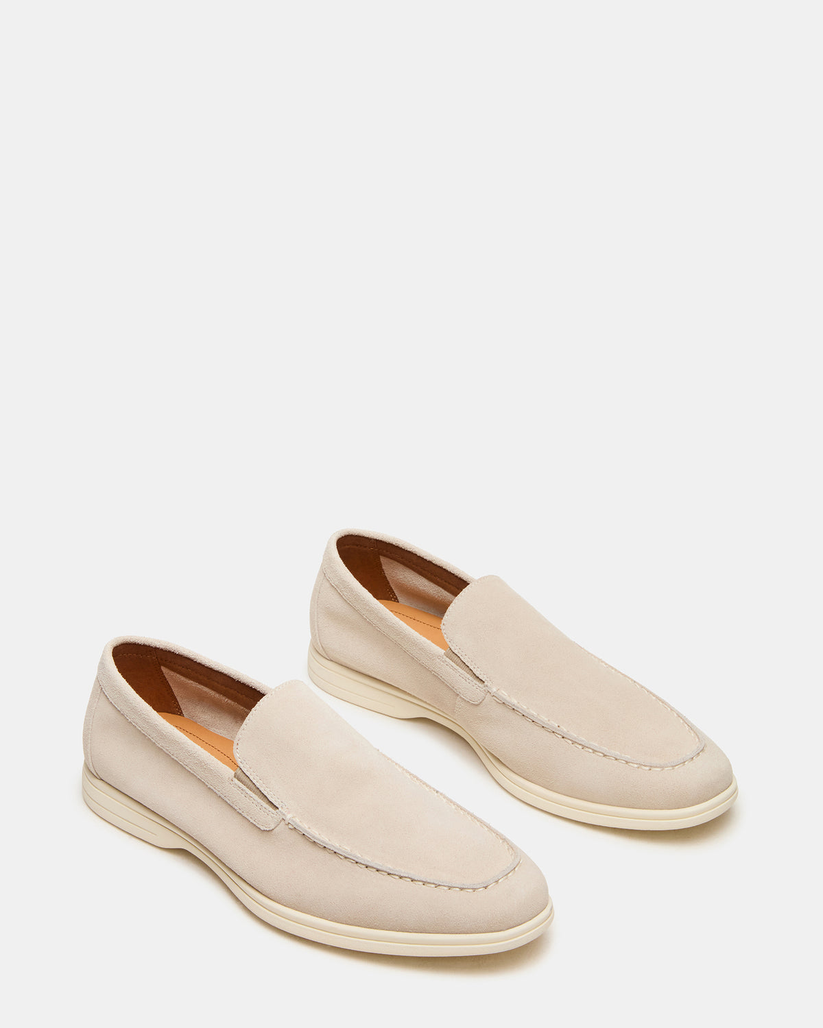 Steve Madden LINUX Beige Suede Slip-On Men's Casual