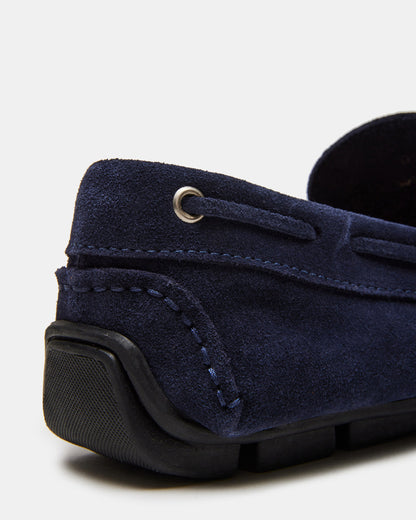 Steve Madden AMALFI Navy Suede Slip-On Men's Casual Loafer