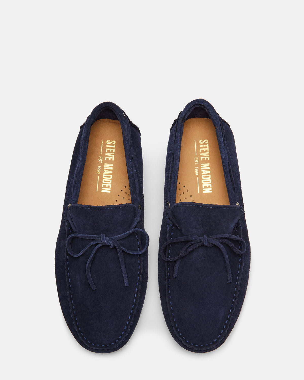 Steve Madden AMALFI Navy Suede Slip-On Men's Casual Loafer