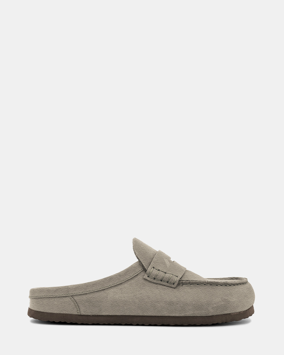 Steve Madden WYATT Taupe Suede Slip-On Clog Men's Casual