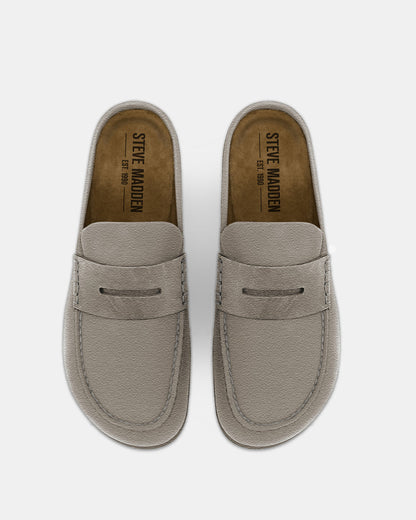 Steve Madden WYATT Taupe Suede Slip-On Clog Men's Casual