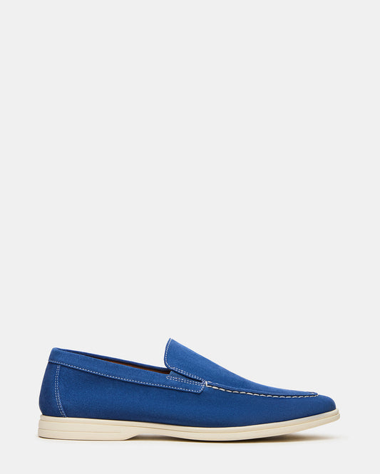 Steve Madden LINUX Blue Slip-On Men's Casual