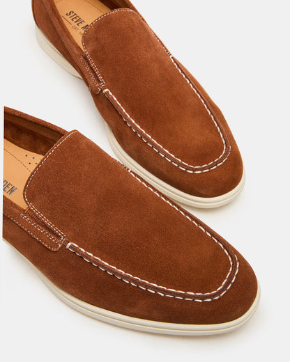 Steve Madden LINUX Cognac Slip-On Men's Casual
