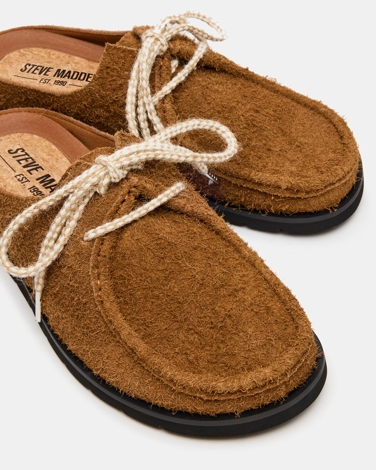 Steve Madden SAILOR Tan Slip-On Laces Footbed Men's Casual Shoe