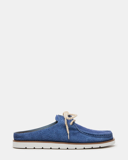 Steve Madden SAILOR Blue Slip-On Laces Footbed Men's Casual Shoe
