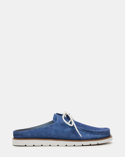 Steve Madden SAILOR Blue Slip-On Laces Footbed Men's Casual Shoe