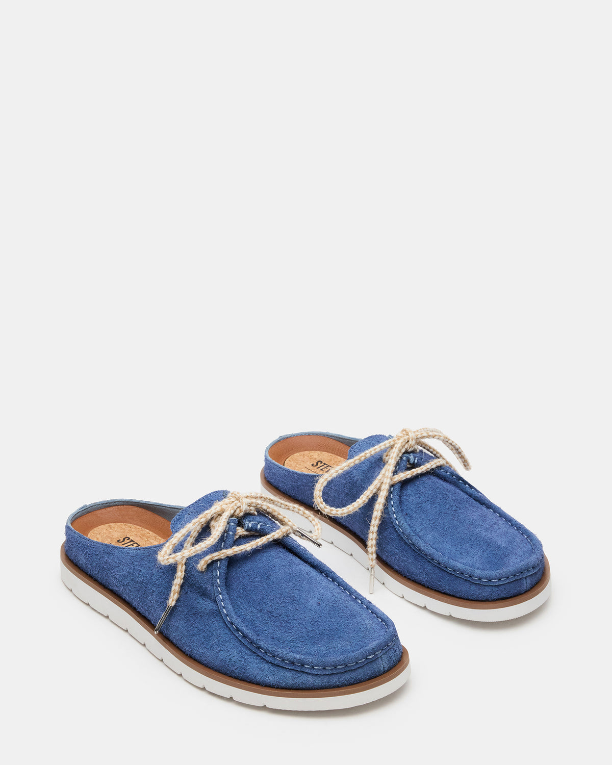 Steve Madden SAILOR Blue Slip-On Laces Footbed Men's Casual Shoe